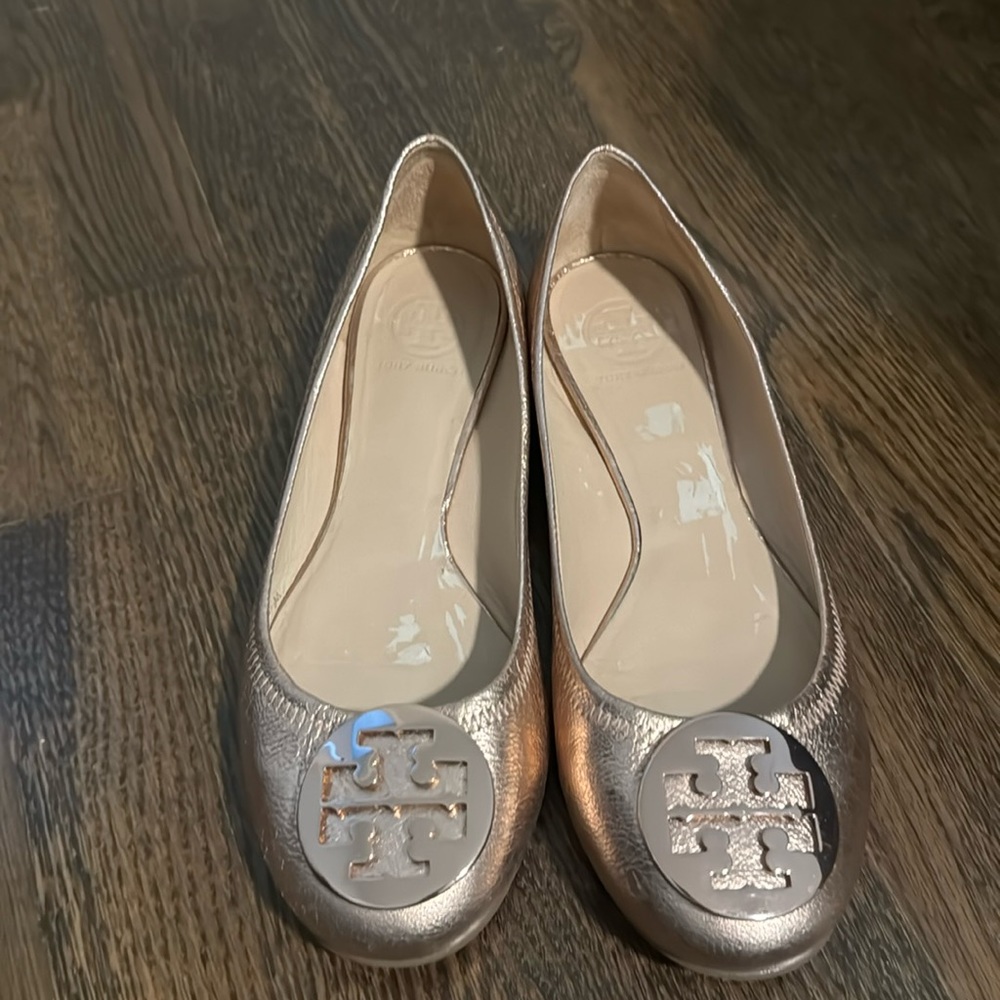 Tory Burch Rose Gold flats